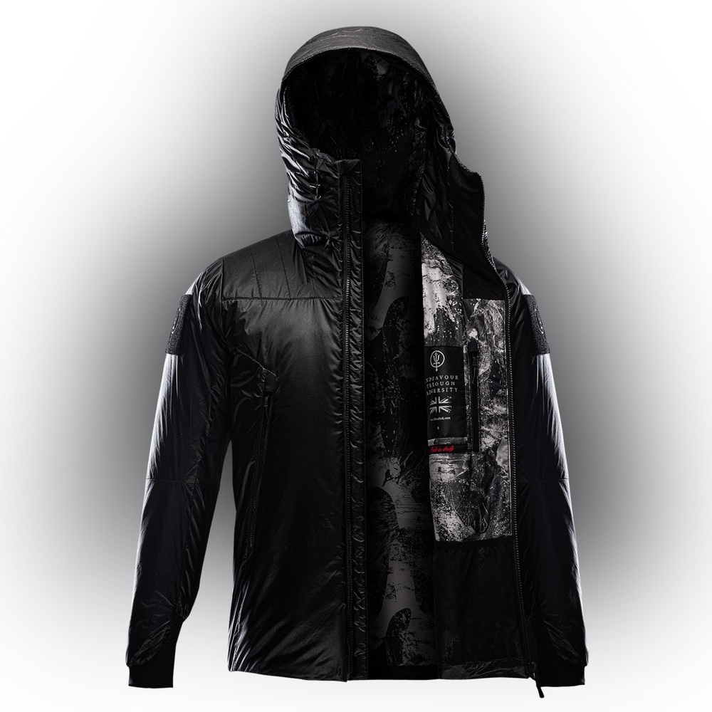 LIKE NEW THRUDARK MEN’S ZIP HOODED ENGAGE JACKET BLACK SIZE XXXL FITS LIKE XL - Picture 5 of 11